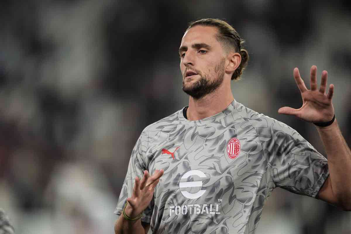 Rabiot durante il riscaldamento