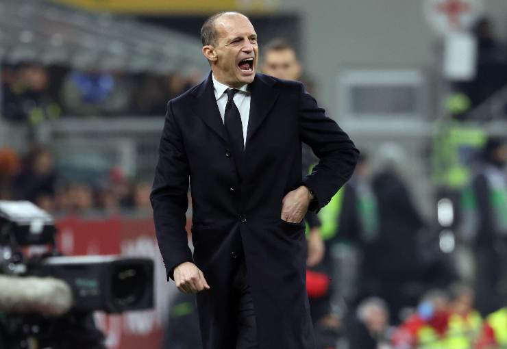 Massimiliano Allegri allenatore durante Milan Lazio di Serie A