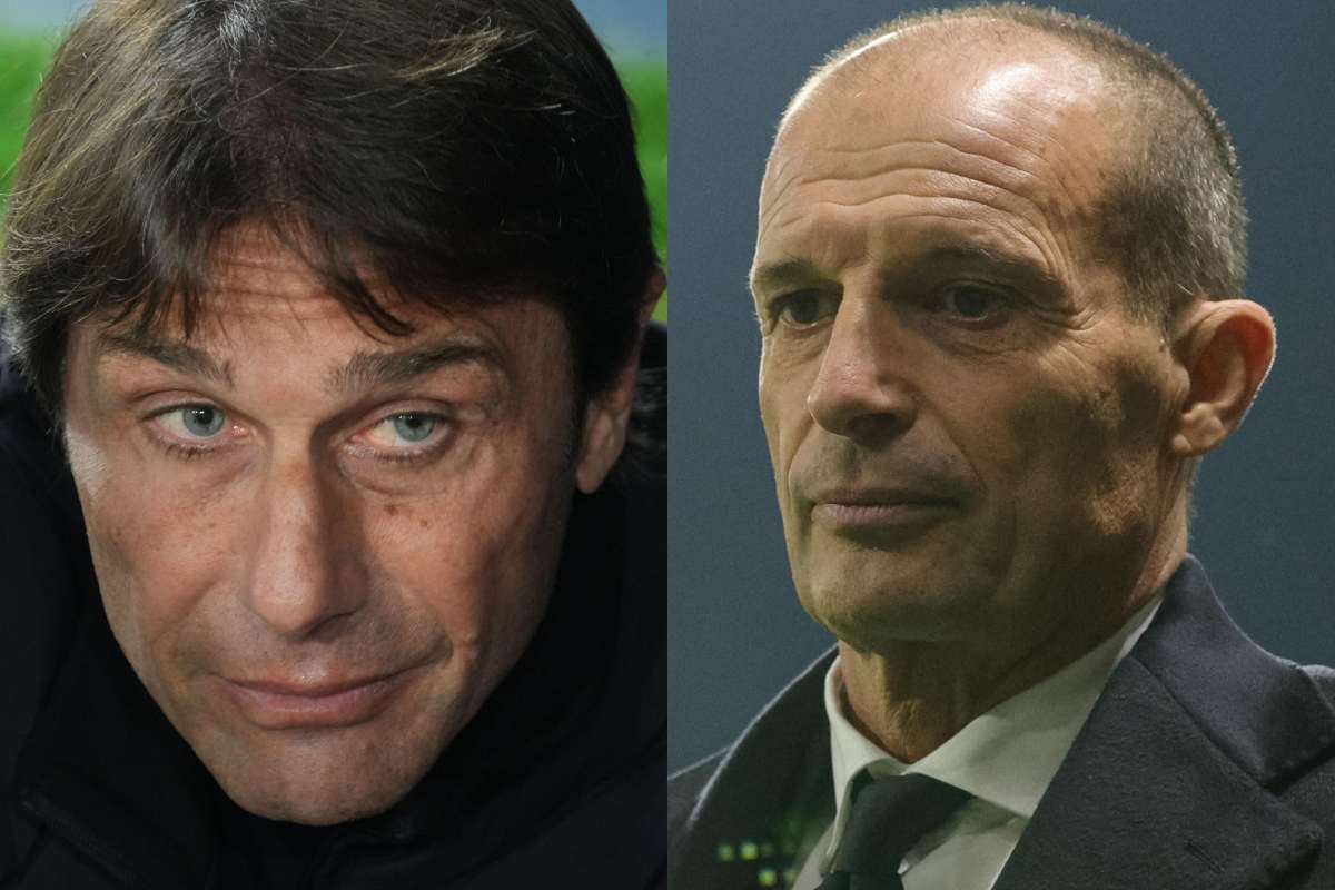Antonio Conte e Max Allegri allenatori di Napoli e Milan