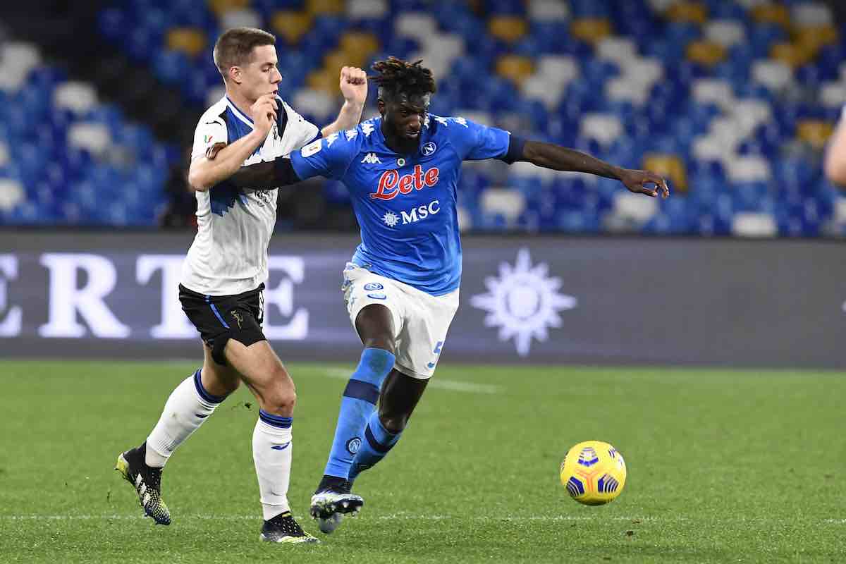 Bakayoko con la maglia del Napoli