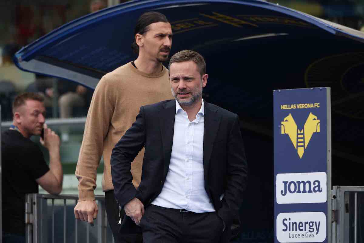 Ibrahimovic a bordo campo con Furlani