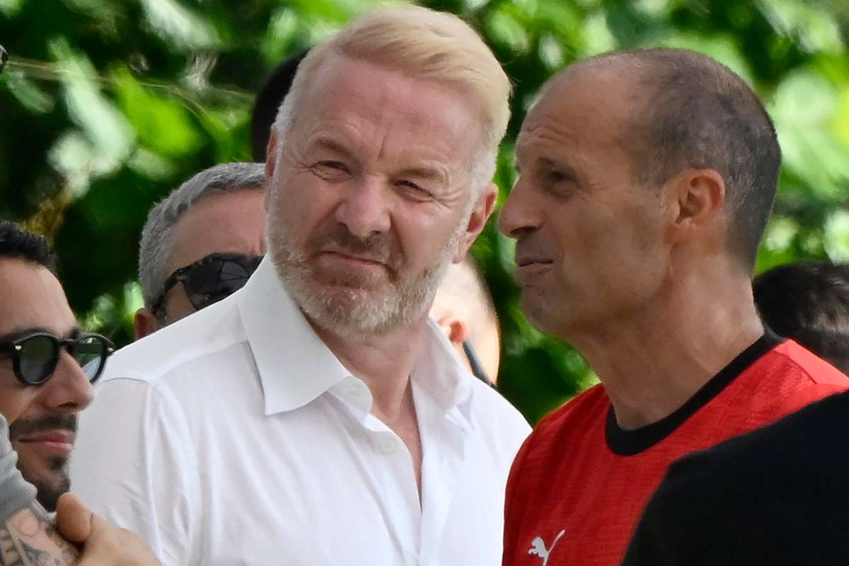 Max Allegri e Igli Tare insieme a Milanello