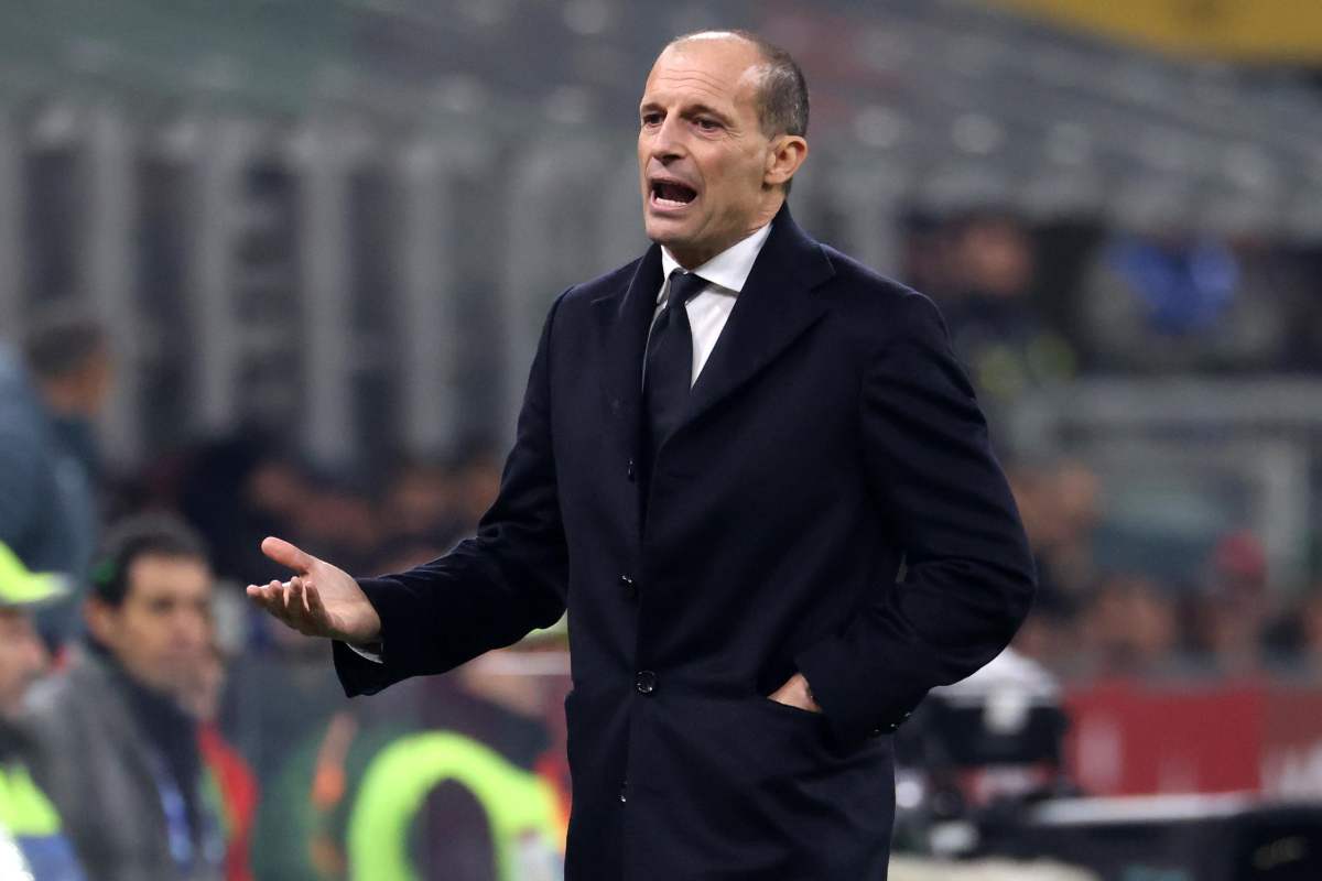 Massimiliano Allegri allenatore durante Milan Lazio di Serie A