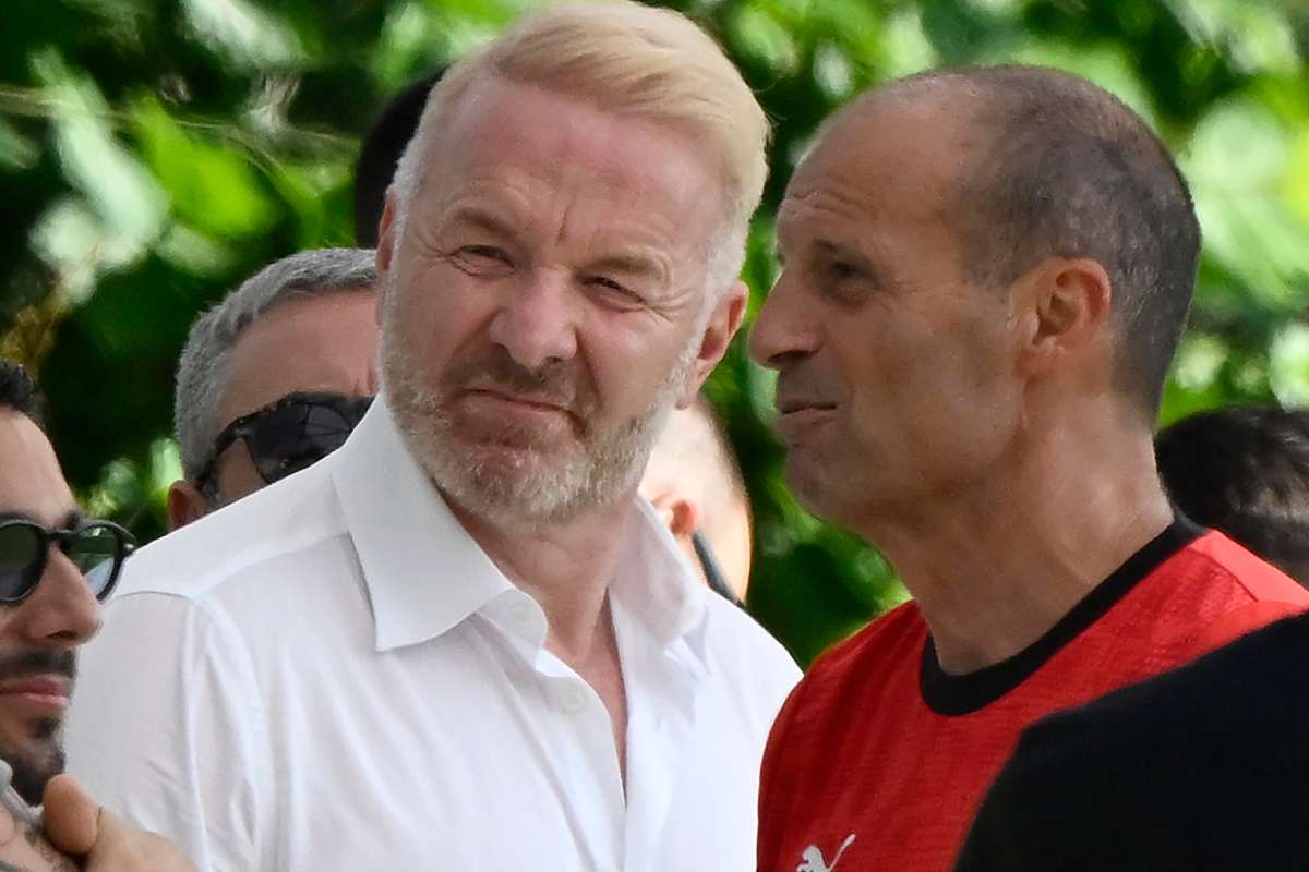 Max Allegri e Igli Tare assieme a Milanello