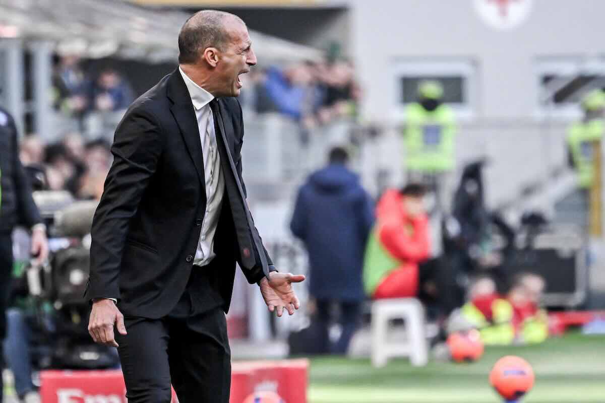 Allegri urla dalla panchina