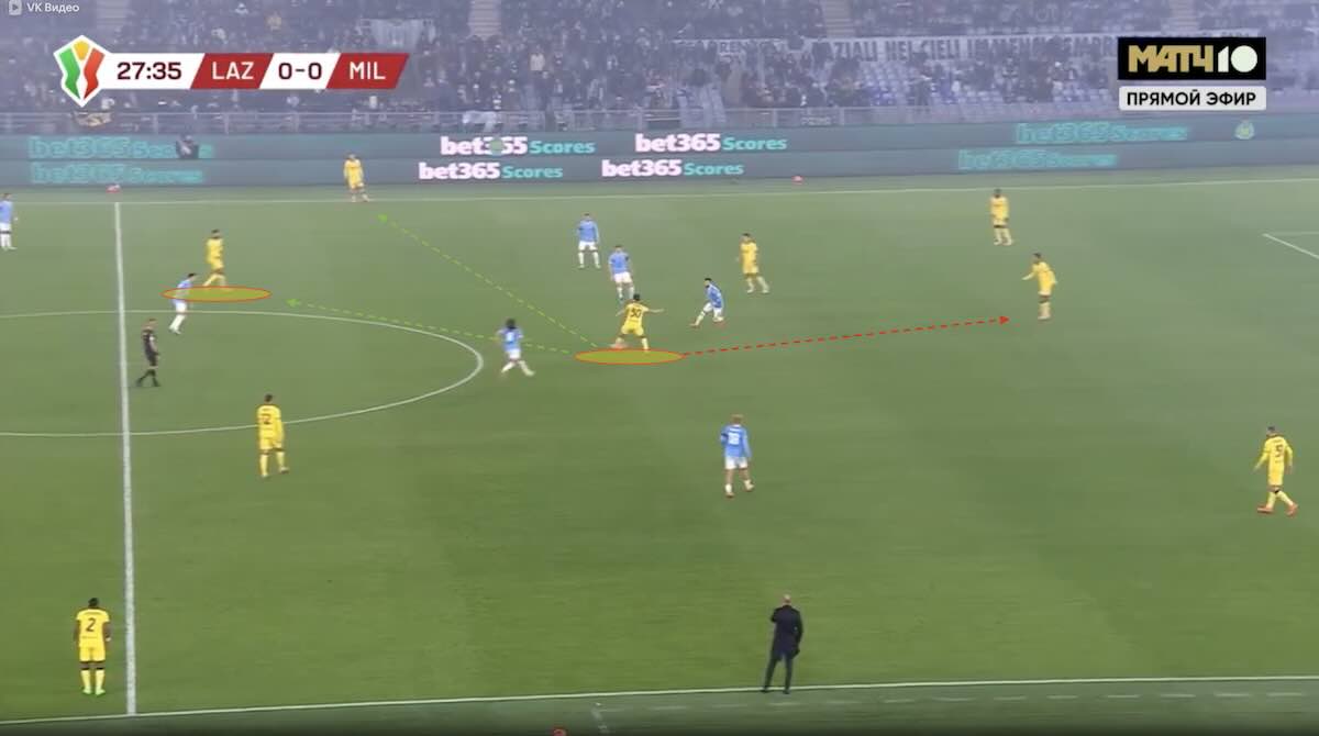 Jashari durante Lazio Milan