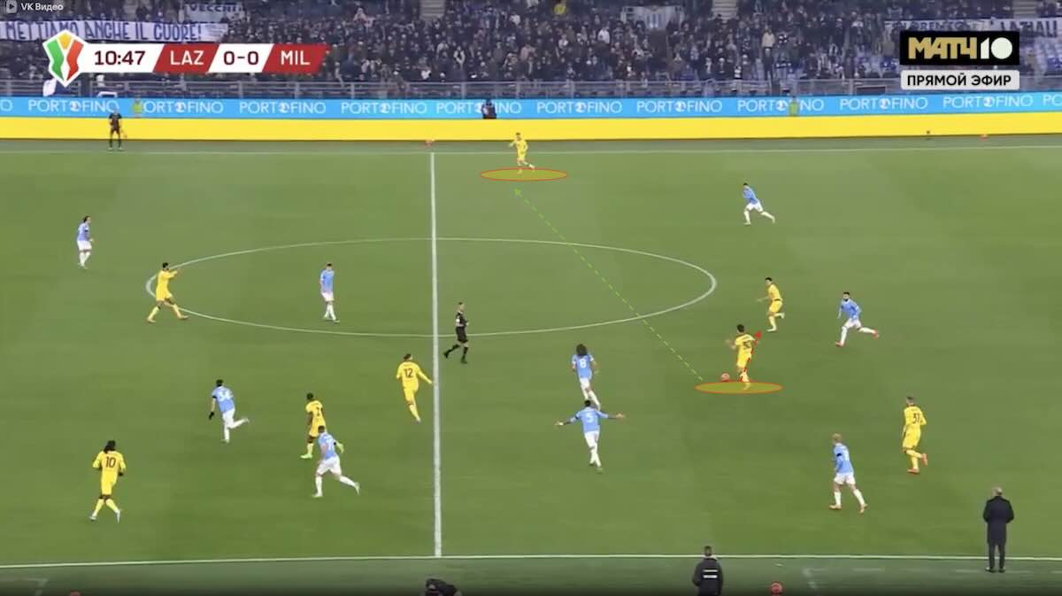 Jashari durante Lazio Milan