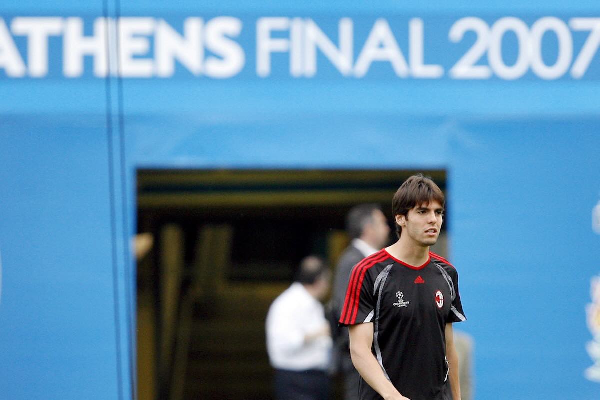 Kaka ad Atene prima della finale