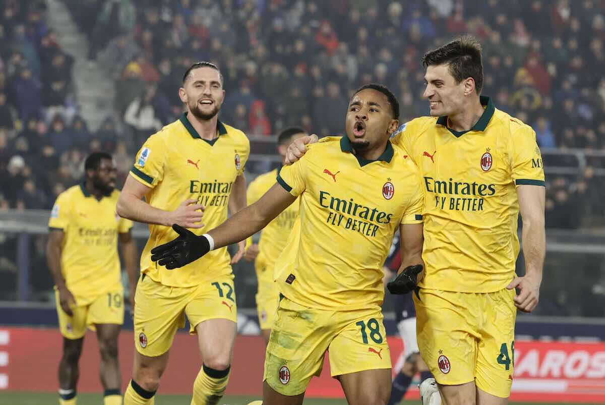 Nkunku esulta dopo il gol