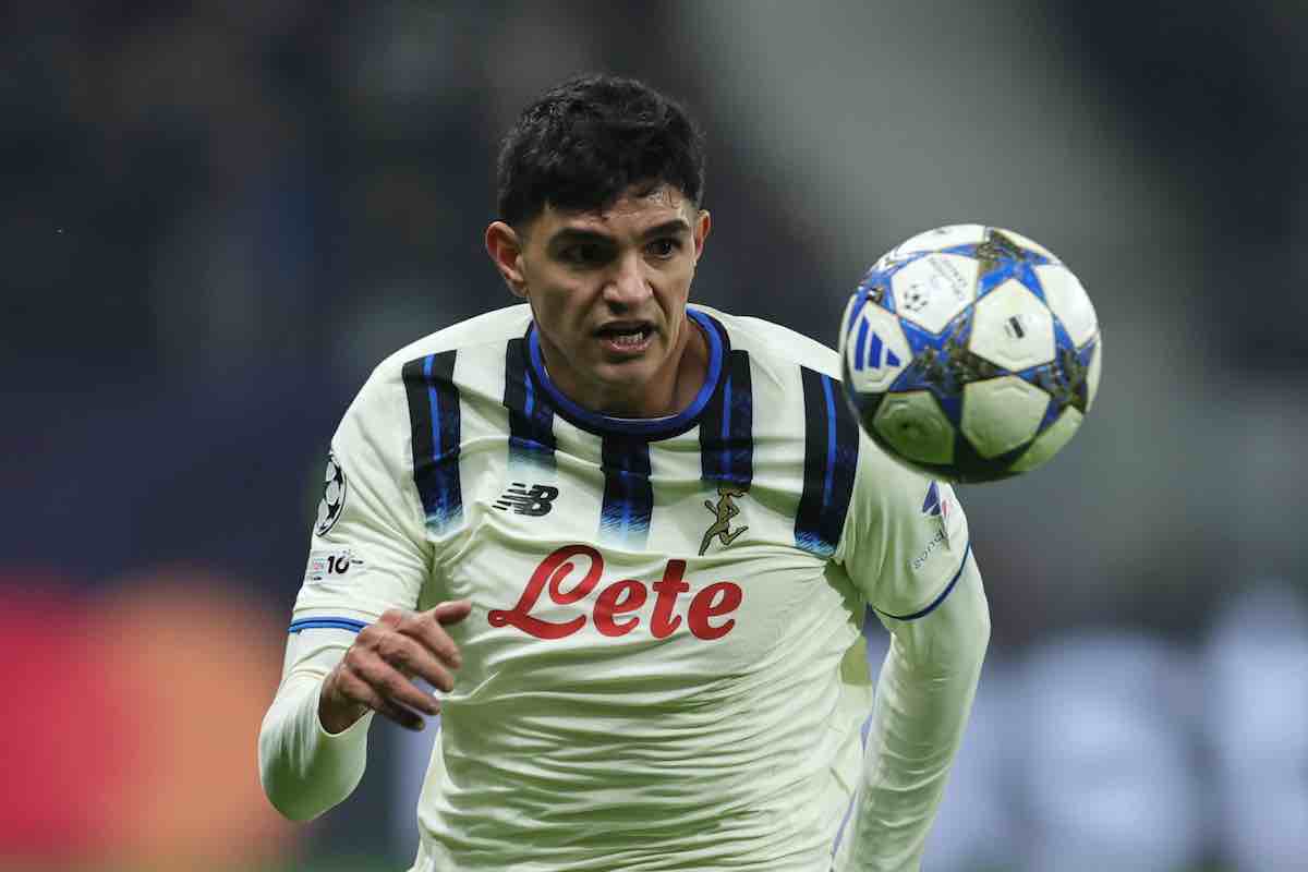 Bellanova con la maglia dell'Atalanta