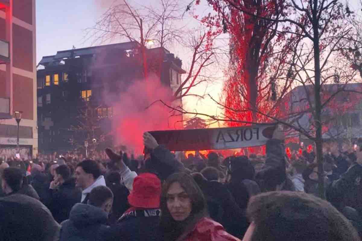 Tifosi Milan a San Siro