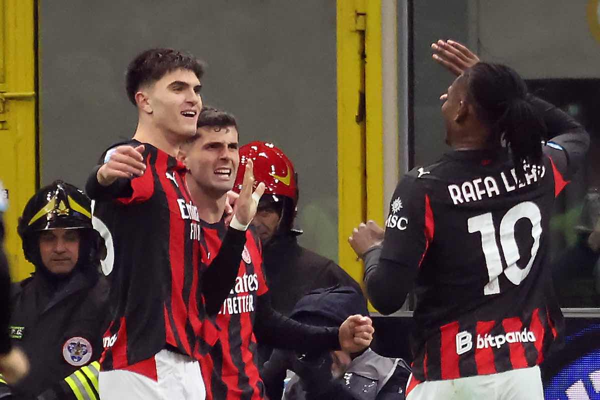 Leao con Pulisic e Bartesaghi