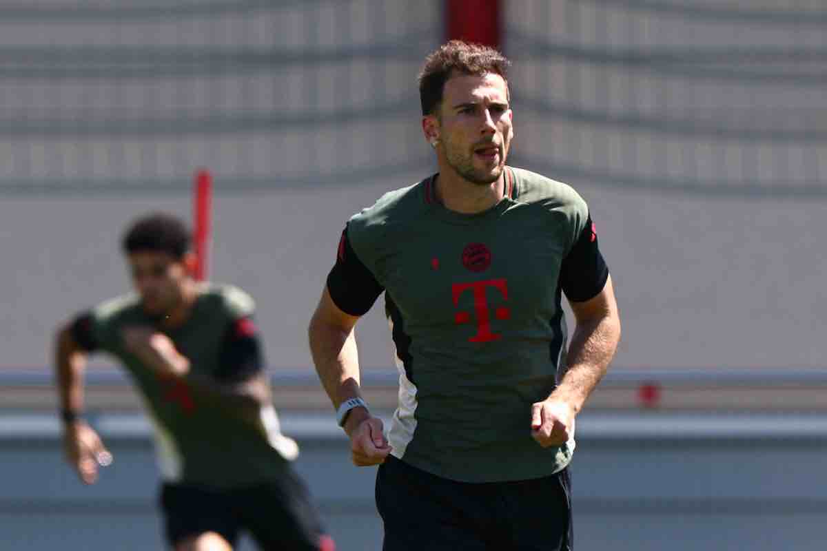 Goretzka in allenamento
